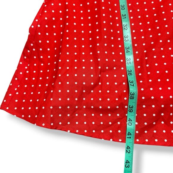 Boden Womens Shirt Dress Posy Red Polka Dot US 10 Long Sleeve Collared Dress - Picture 8 of 9